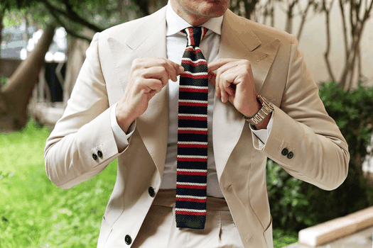 Casual style knitted tie Casual style knitted tie