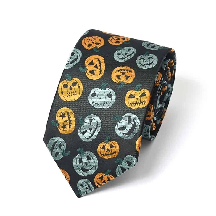 Orange Halloween Tie