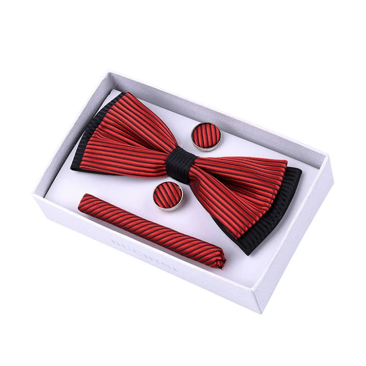 폴리 에스터 보우 타이 선물 세트