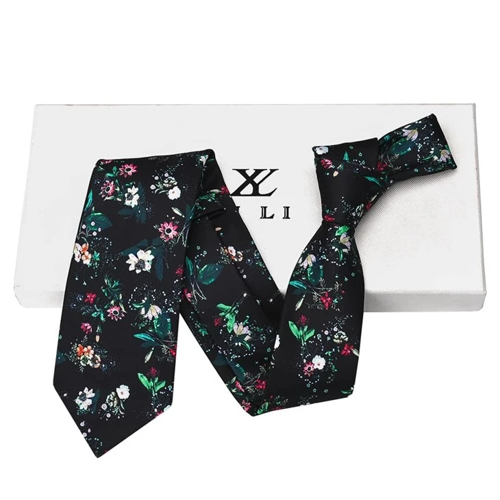 Blue Floral Tie