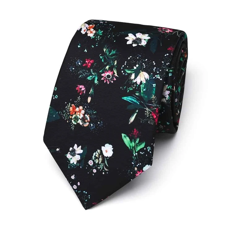 Blue Floral Tie