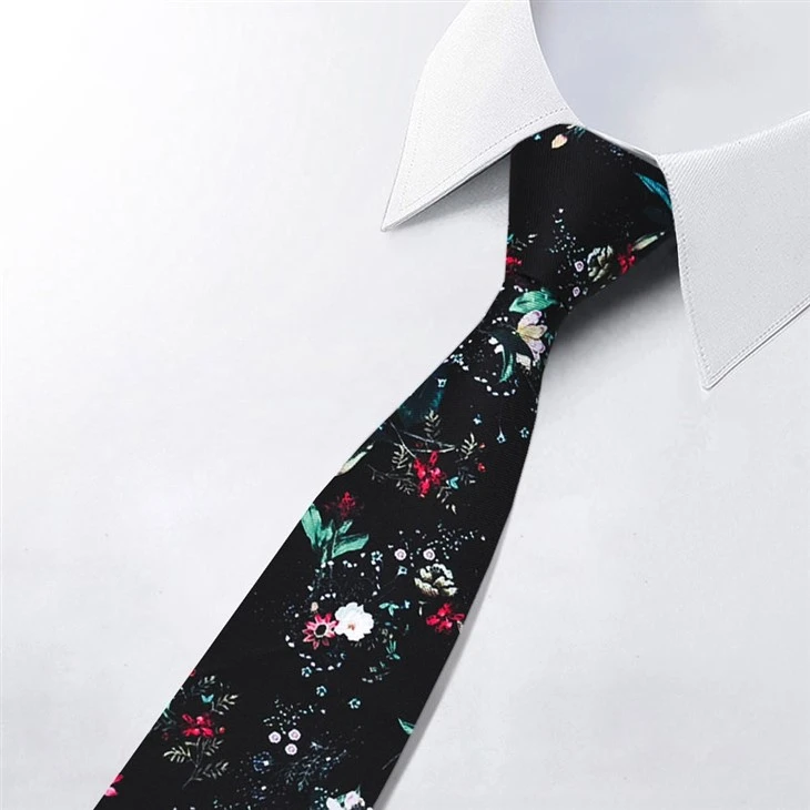 Blue Floral Tie